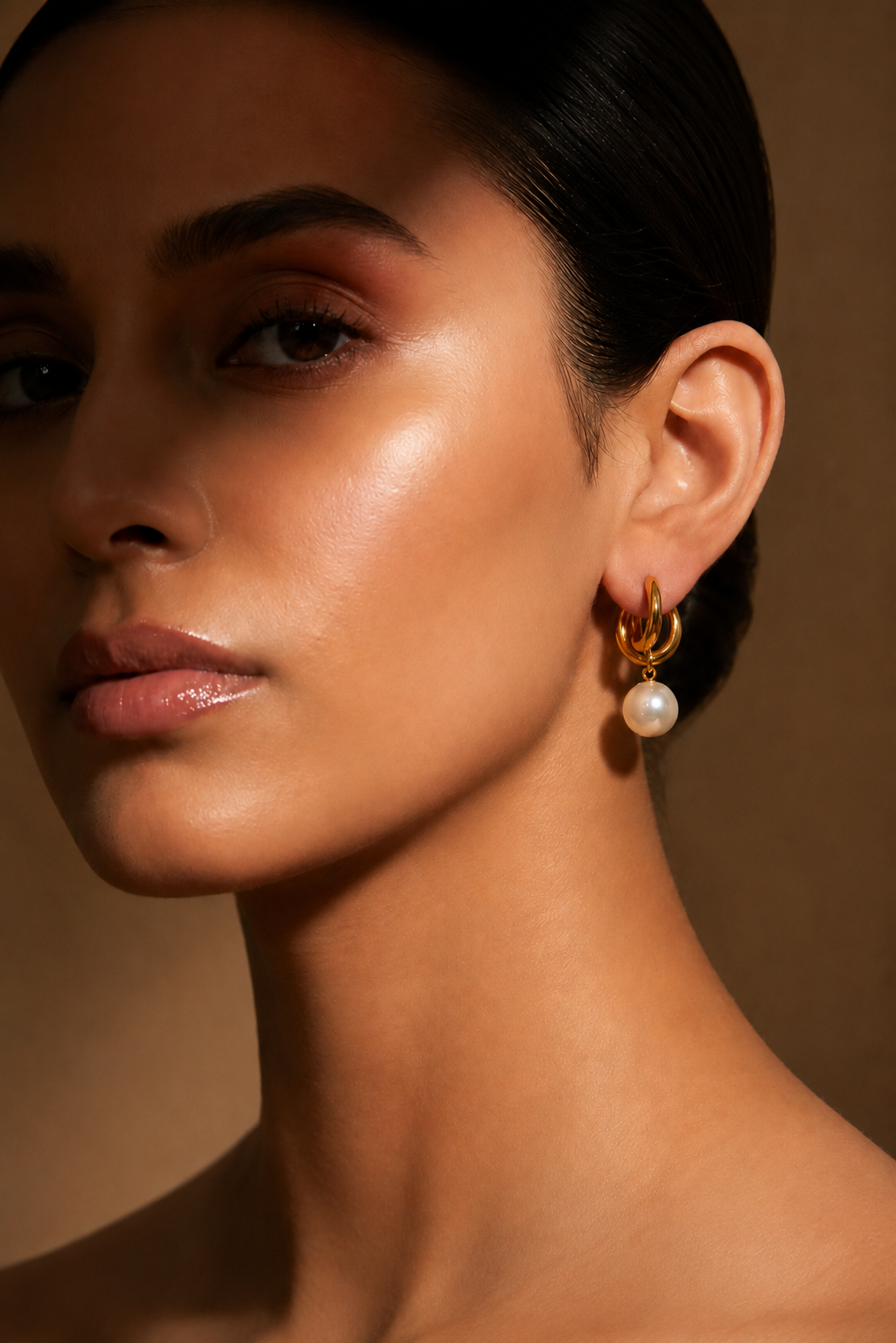 Luxury Gold Pearl Drop Earrings for Women