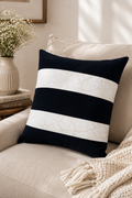 Luxury Black & White Handmade Decorative Cushion